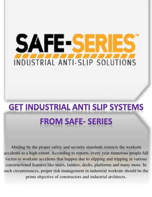SAFE-SERIES: Contact for the Best Anti-Slip FRP Solutions