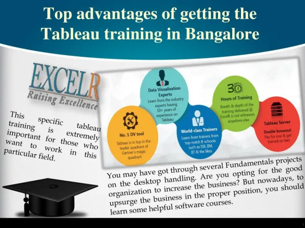 Top advantages of getting the Tableau training in Bangalore