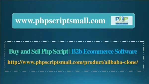 Buy and Sell Php Script | B2b Ecommerce Software