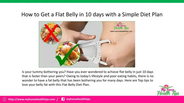 The best diet plan for a flat belly with in 10 days