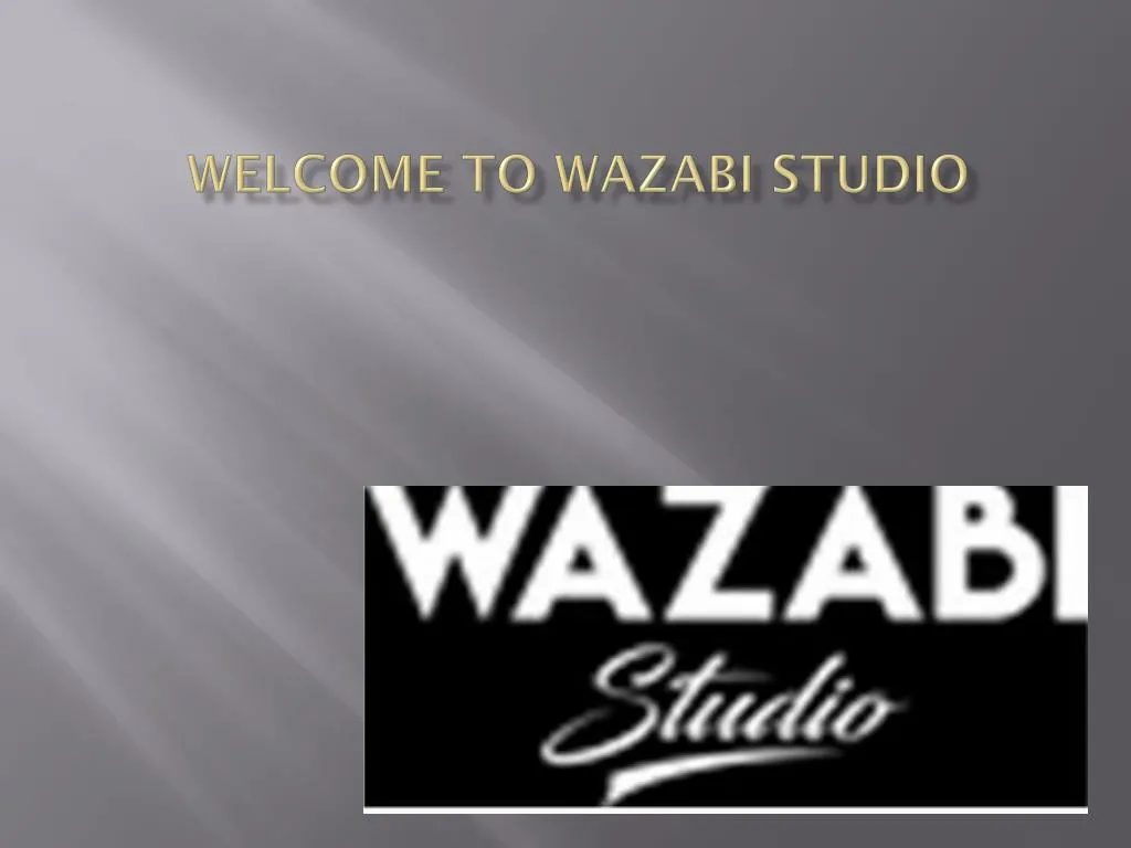 welcome to wazabi studio