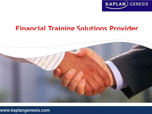Finance & Accounting Courses with Kaplan Genesis