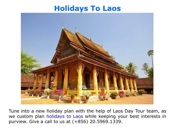 Holidays To Laos