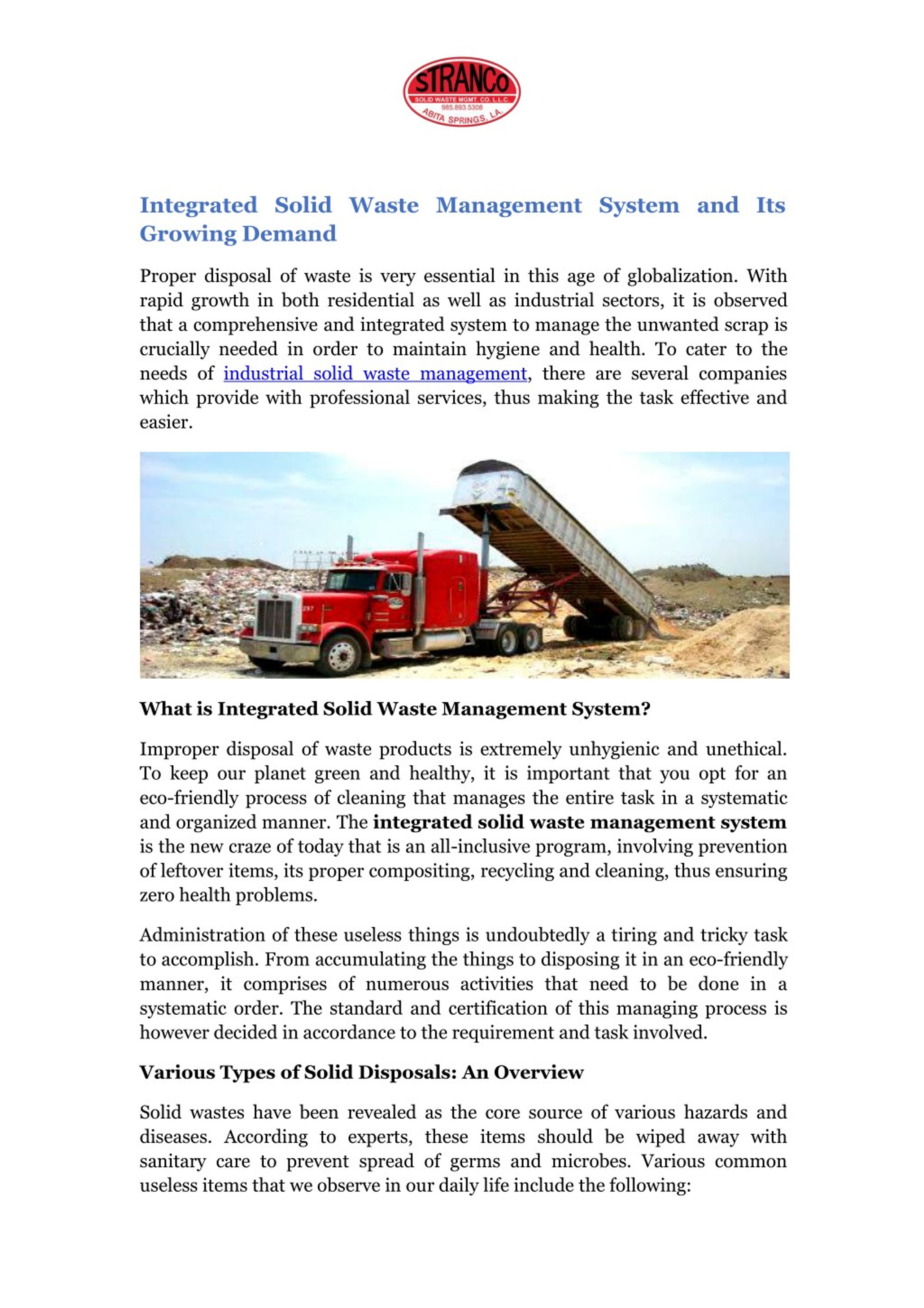 PPT - Integrated Solid Waste Management System PowerPoint Presentation ...