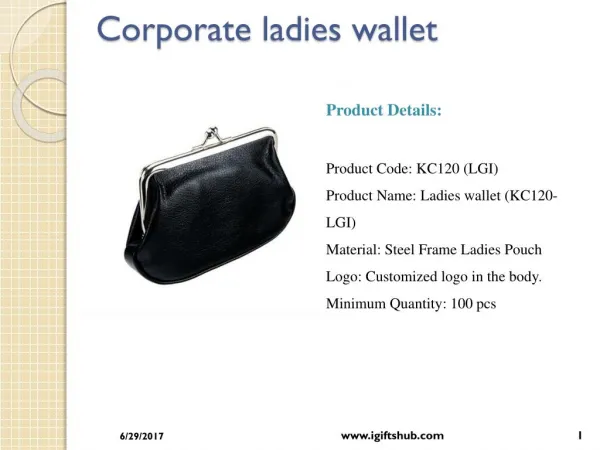 corporate ladies wallet