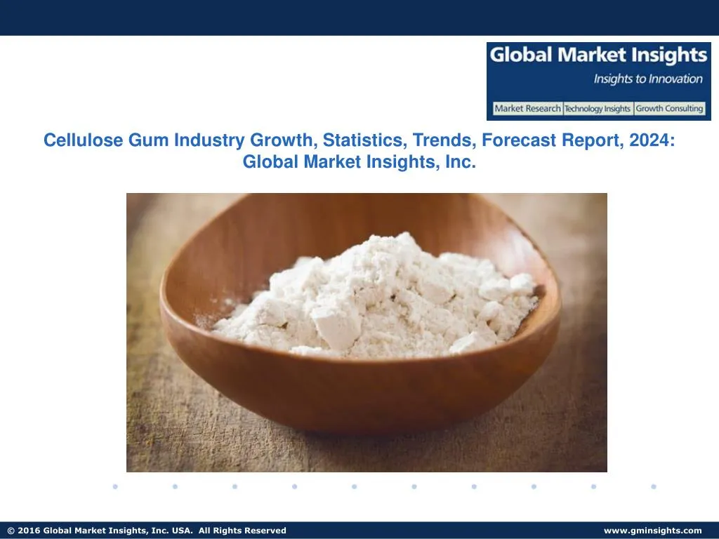 cellulose gum industry growth statistics trends