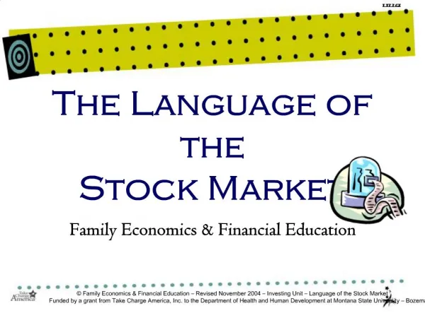 The Language of the Stock Market