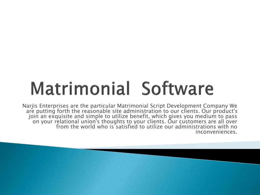 matrimonial software