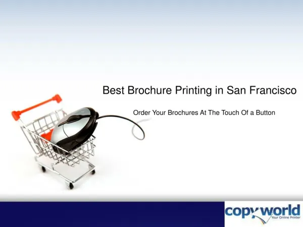 Brochure Printing in San Francisco