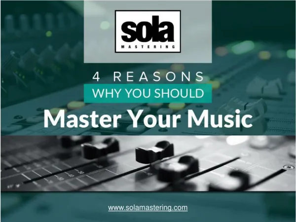 How Beneficial is Audio Mastering