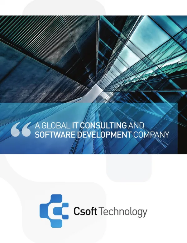 Csoft Technology Corporate Presentation