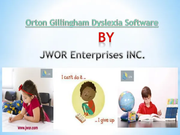 Orton Gillingham Dyslexia software