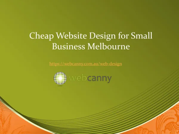 Affordable Website Design Melbourne for Small Business