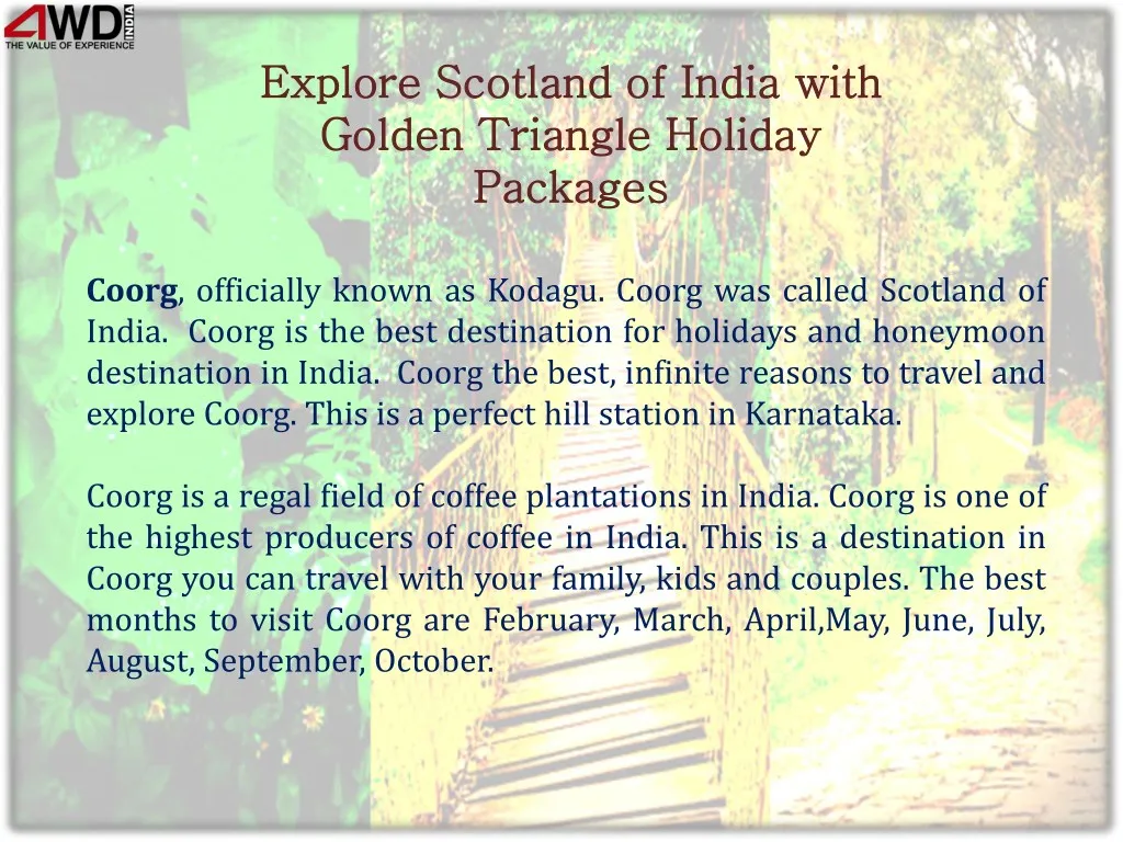 explore scotland of india with explore scotland