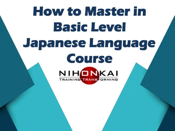 Mastering Basic Level of Japanese Language