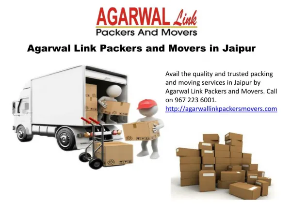 Agarwal Link Packers and Movers in Udaipur