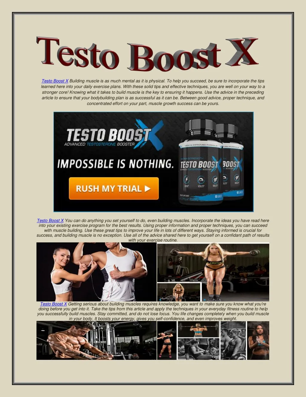testo boost x building muscle is as much mental