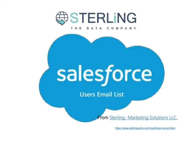 Email List of Salesforce.com Customers