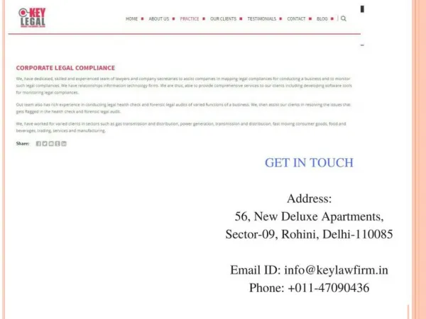 Corporate legal firms in Delhi