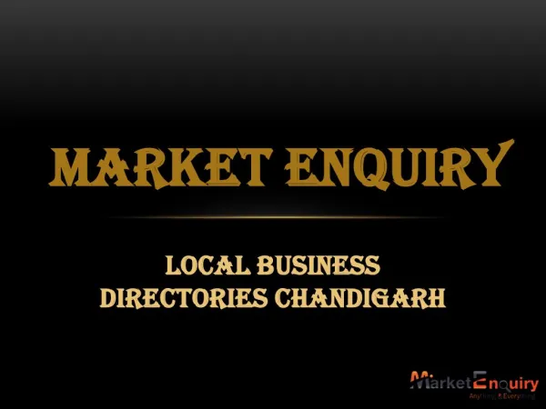 Local Business Directories Chandigarh