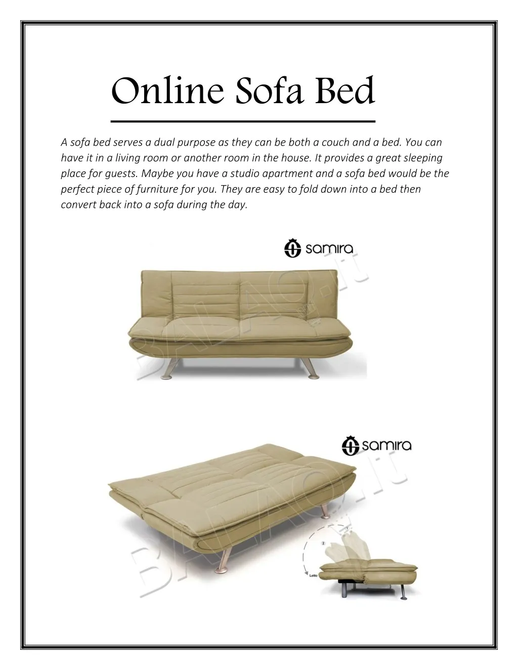 online sofa bed