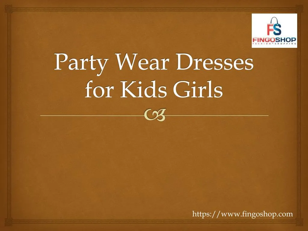 party wear dresses for kids girls