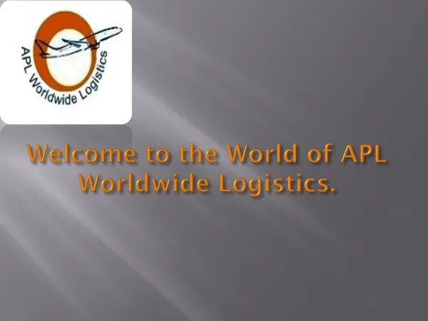 Apl world wide logistics