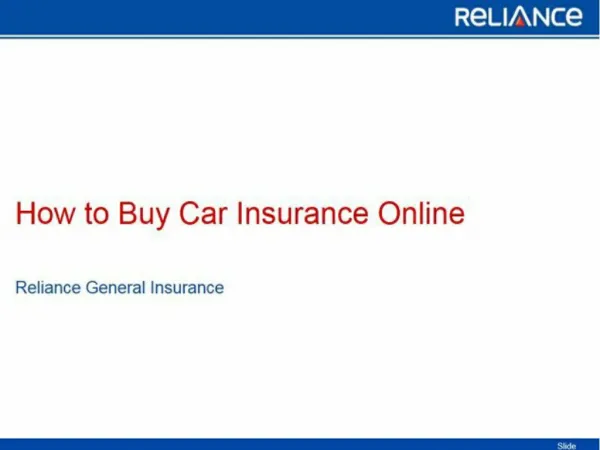 How to Buy Car Insurance Online-Reliance General Insurance