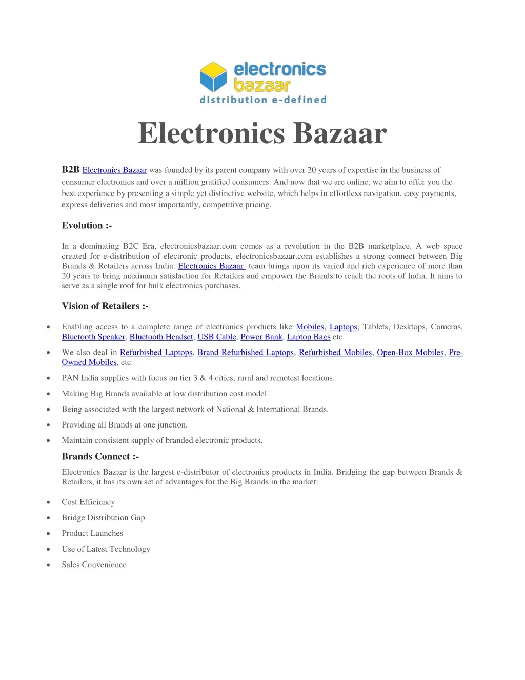 electronics bazaar