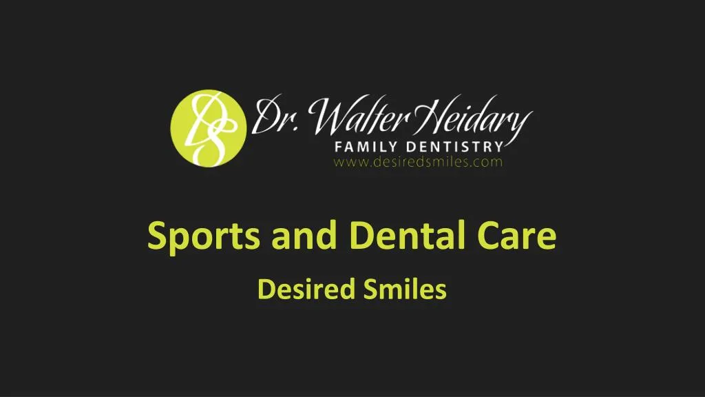sports and dental care