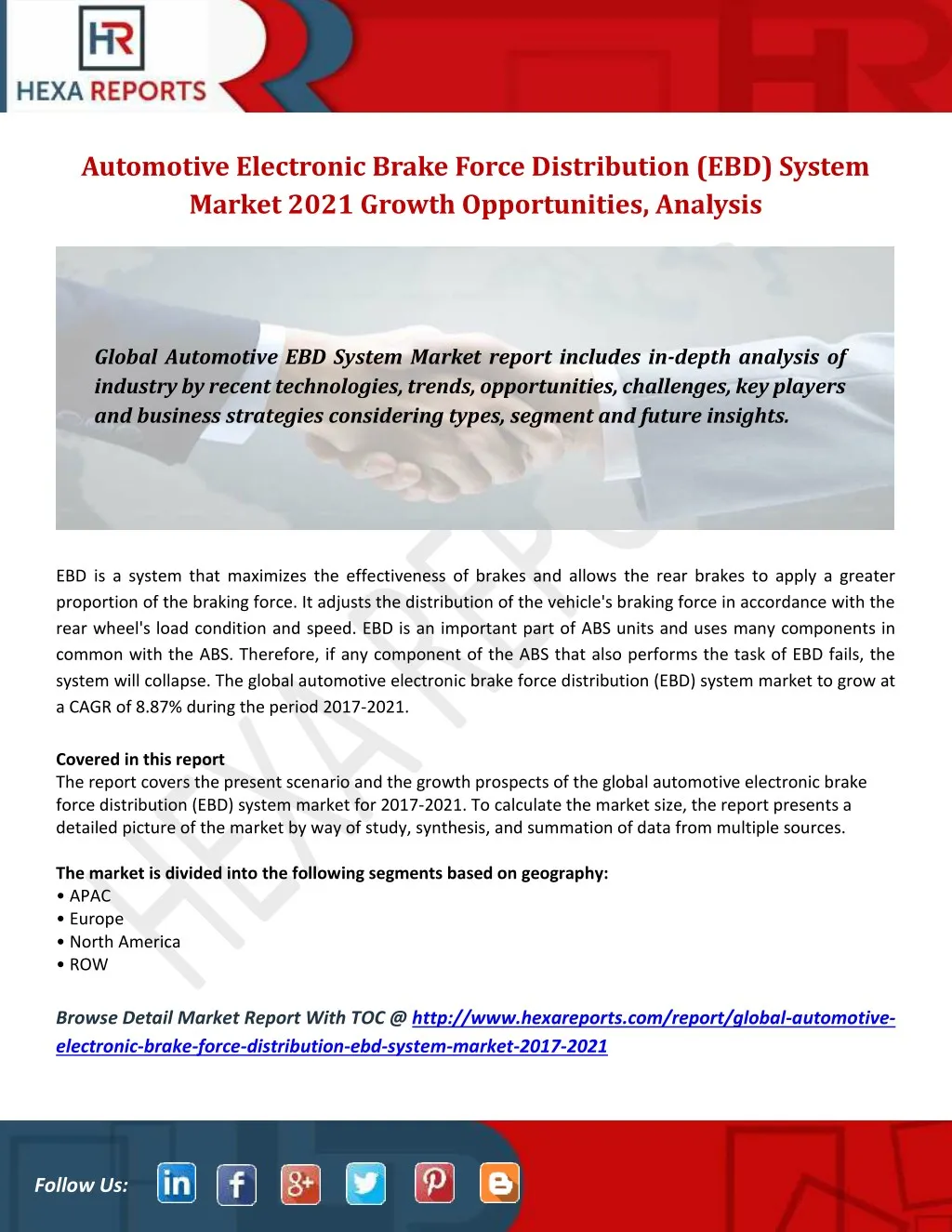 automotive electronic brake force distribution