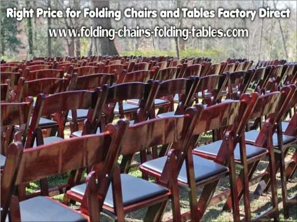 Right Price for Folding Chairs and Tables Factory Direct