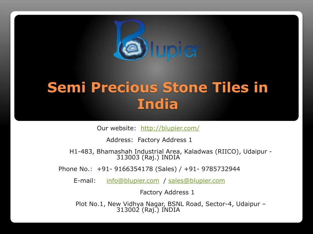semi precious stone tiles in india
