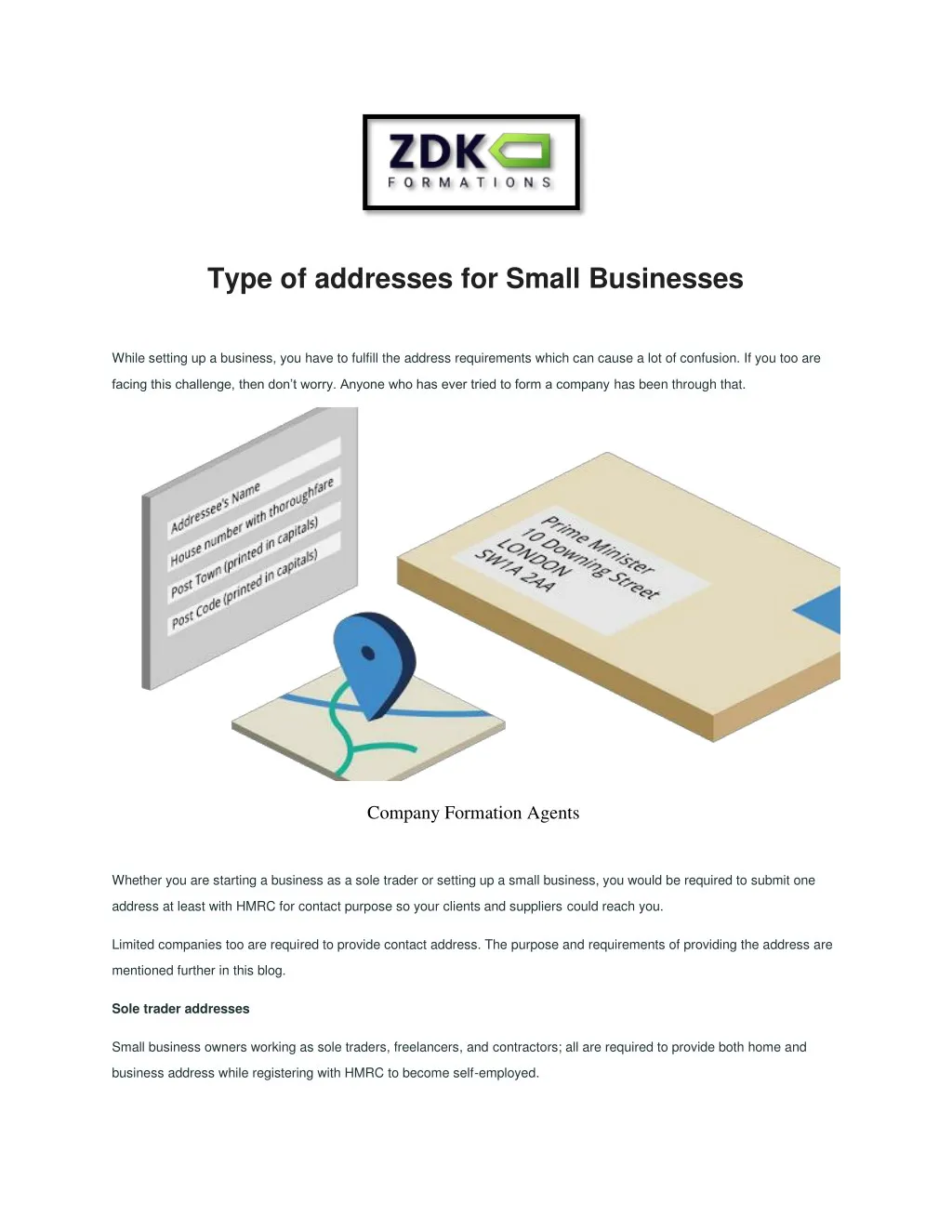 type of addresses for small businesses