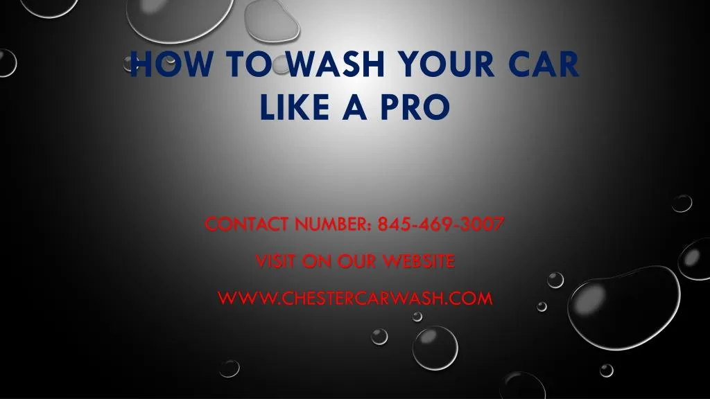 how to wash your car like a pro