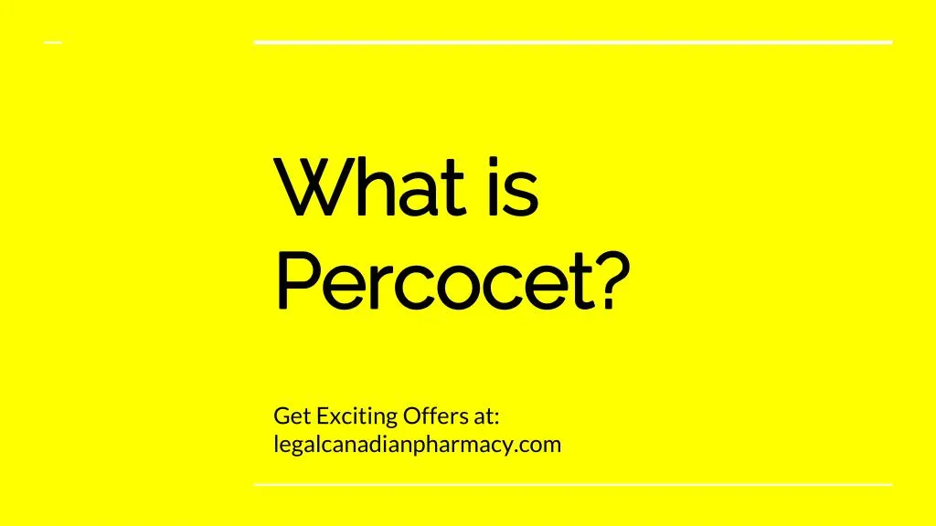 what is percocet