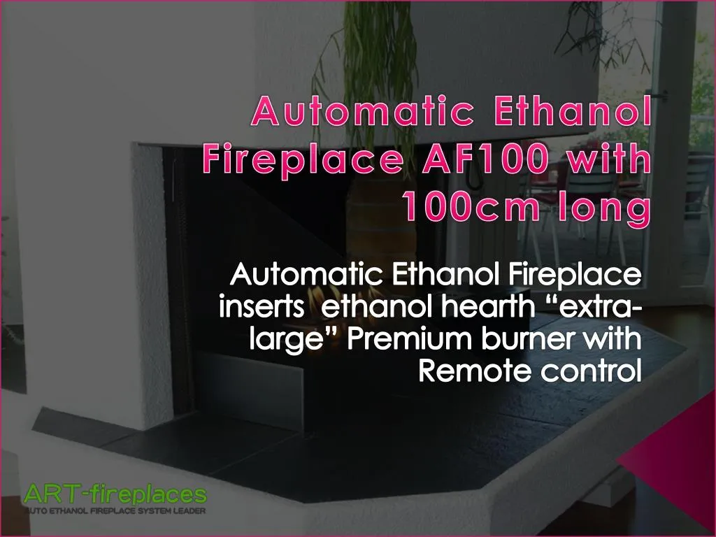 automatic ethanol fireplace af100 with 100cm long