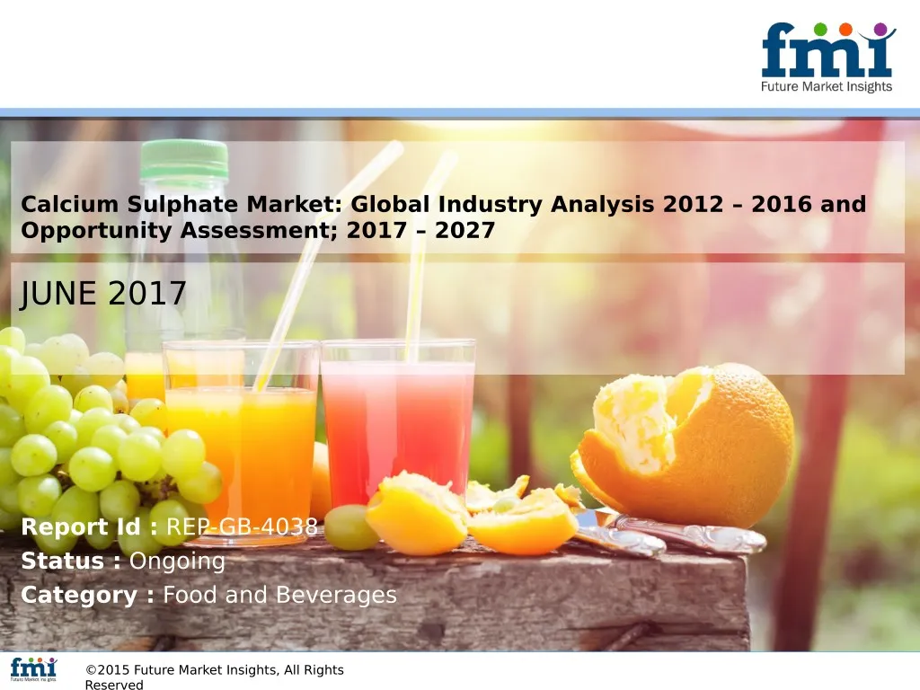 calcium sulphate market global industry analysis