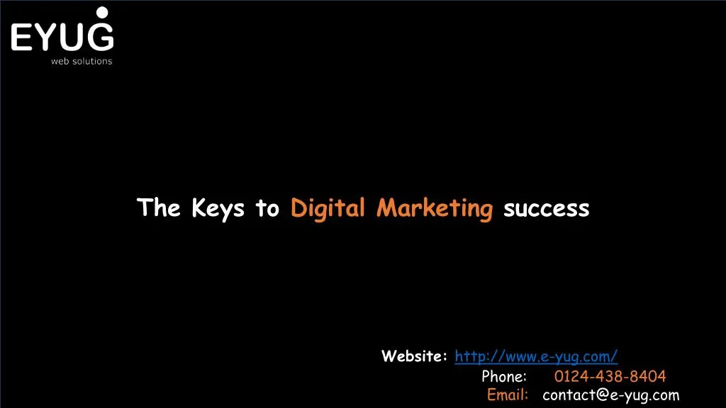 the keys to digital marketing success website