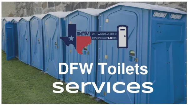 Portable Toilet Rental Services In Dallas- DFW Toilets