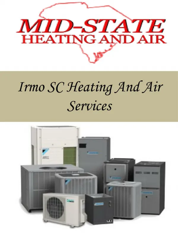 Irmo SC Heating And Air Services