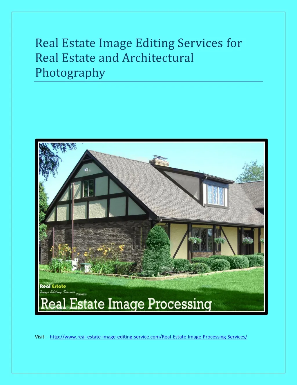 real estate image editing services for real