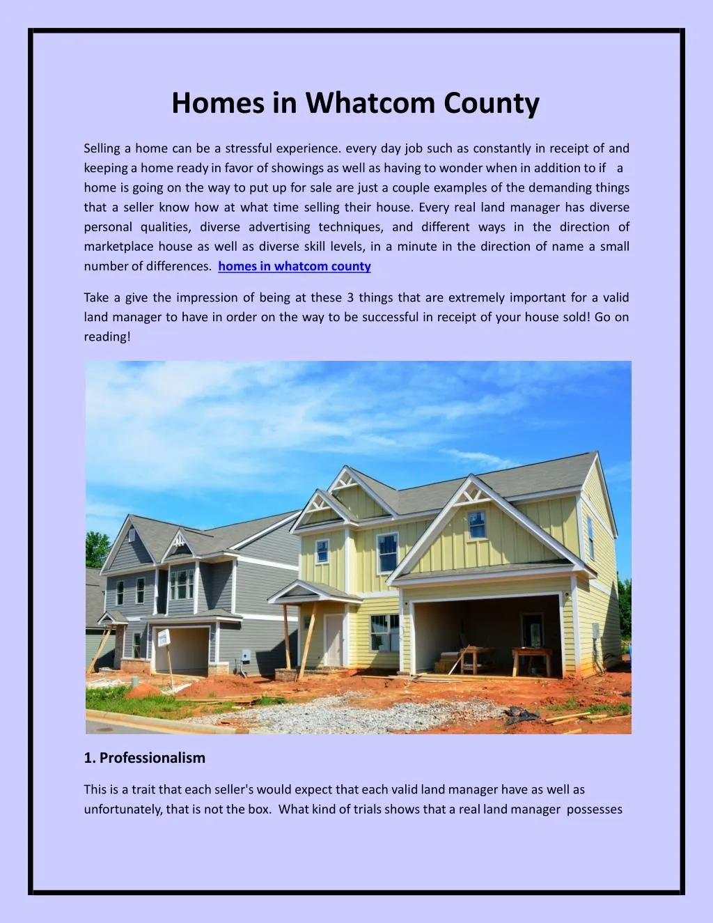 homes in whatcom county