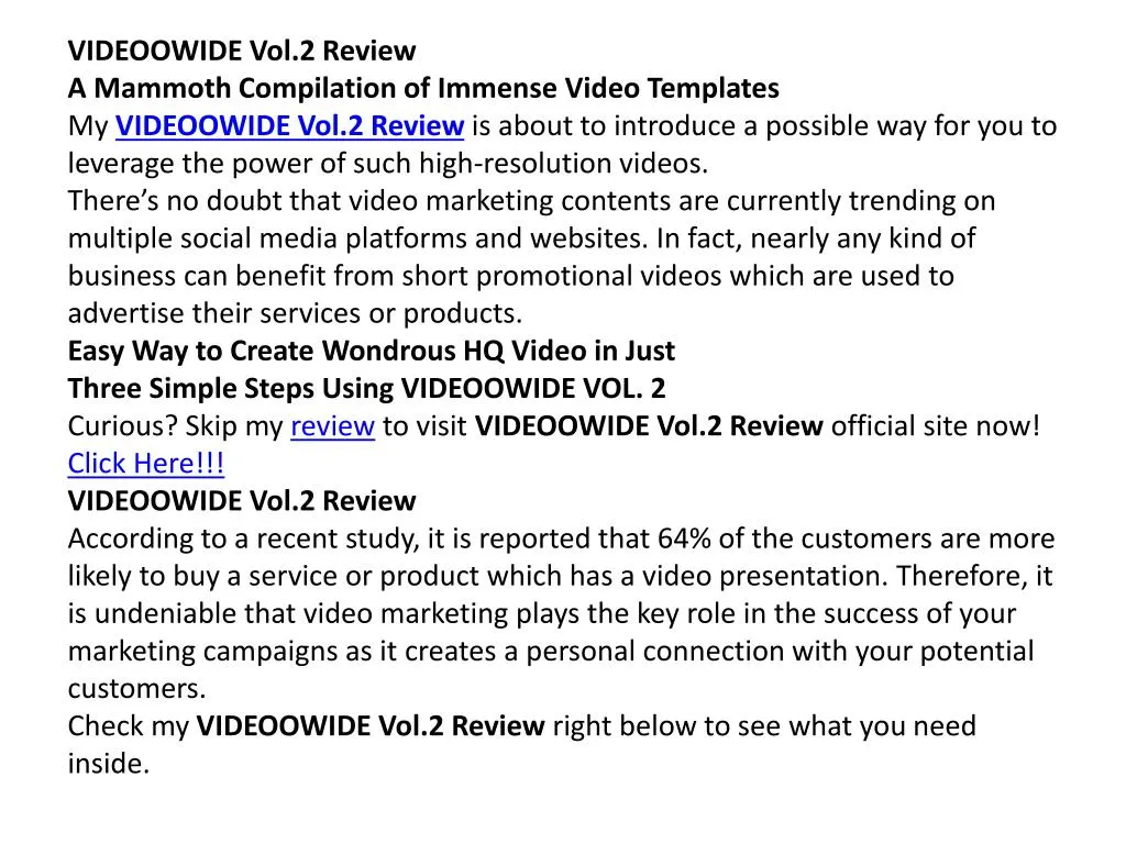 videoowide vol 2 review a mammoth compilation