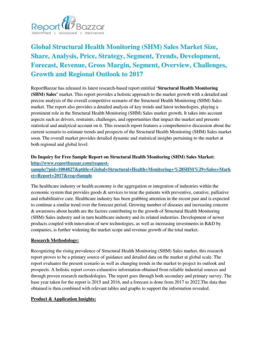 global structural health monitoring shm sales