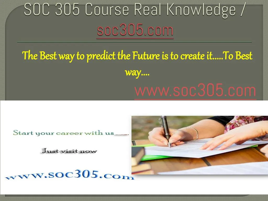 soc 305 course real knowledge soc305 com