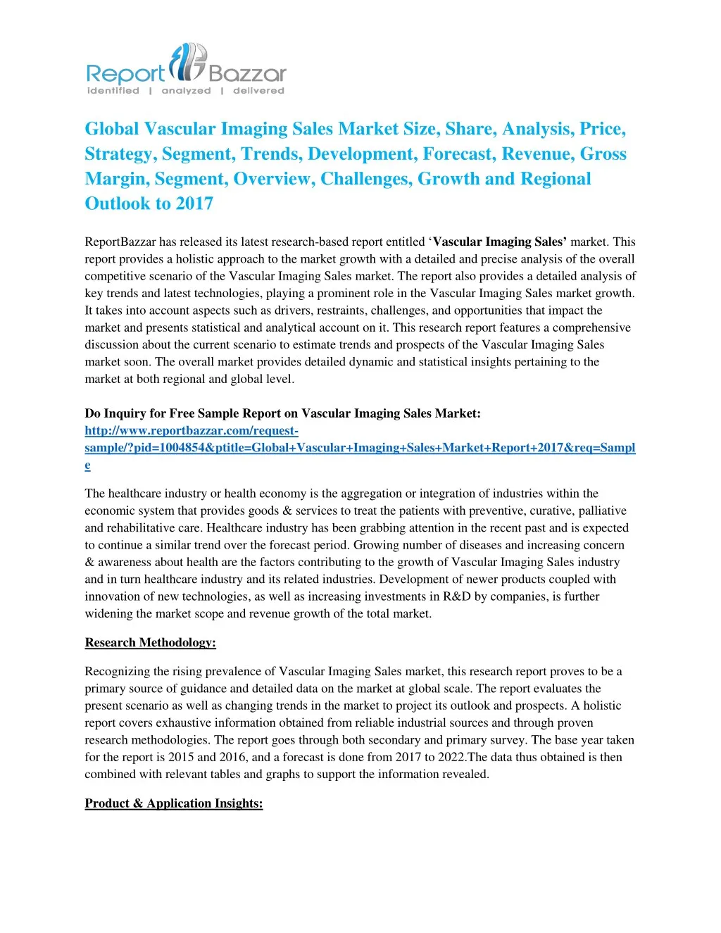 global vascular imaging sales market size share