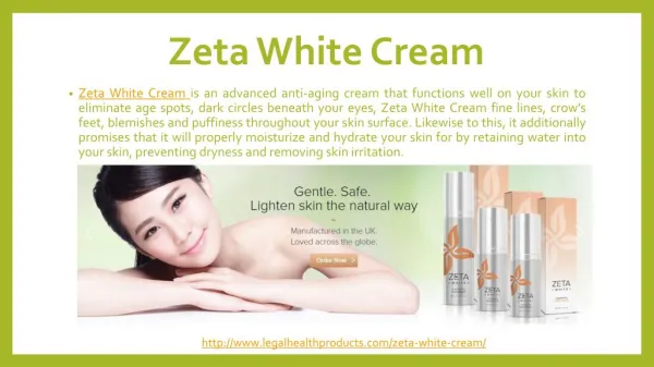 Zeta White Cream Reviews , Free Trial and Where to Buy