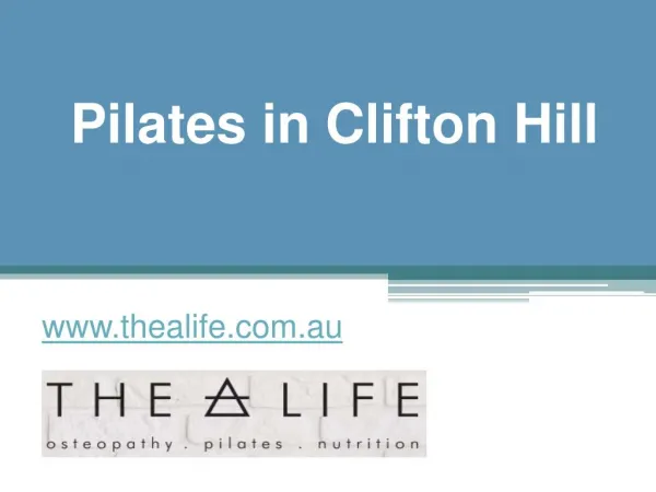 Pilates in Clifton Hill - www.thealife.com.au