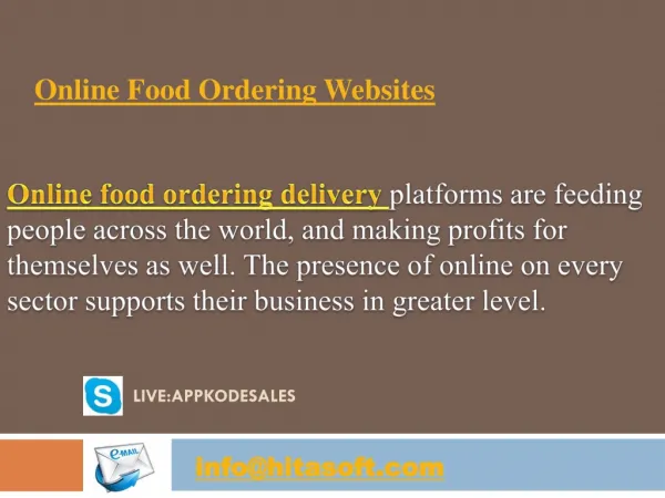 Online Food Ordering Websites